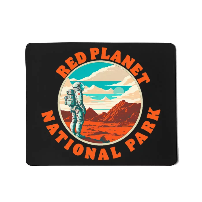 Red Planet Mars National Park Explore Mars Vintage Mousepad