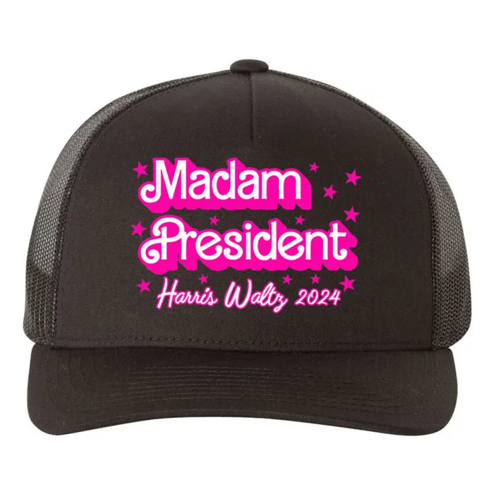 Retro P.I.N.K. Madam President Harris 2024 Yupoong Adult 5-Panel Trucker Hat