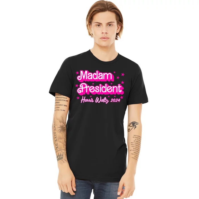 Retro P.I.N.K. Madam President Harris 2024 Premium T-Shirt