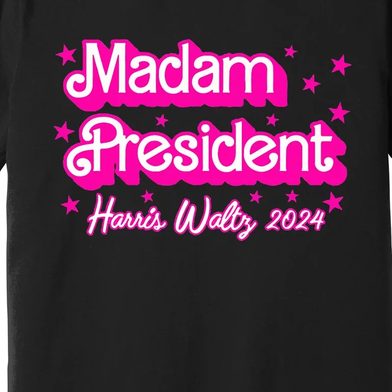 Retro P.I.N.K. Madam President Harris 2024 Premium T-Shirt