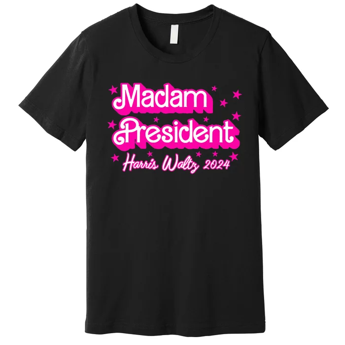 Retro P.I.N.K. Madam President Harris 2024 Premium T-Shirt