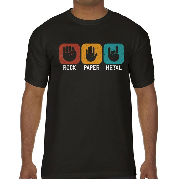 Rock Paper Metal Heavy Metal Music Comfort Colors T-Shirt