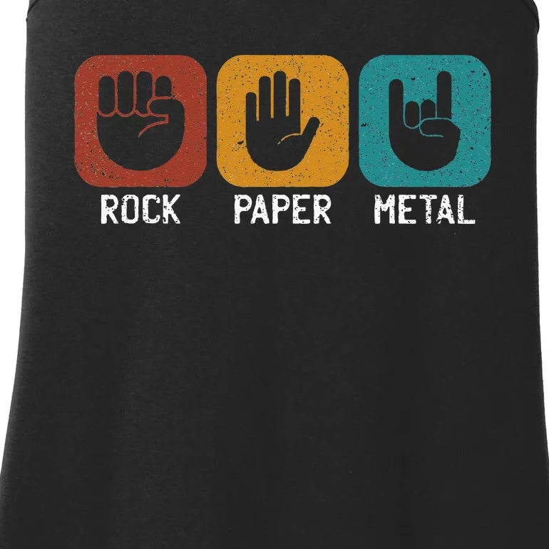 Rock Paper Metal Heavy Metal Music Ladies Essential Tank