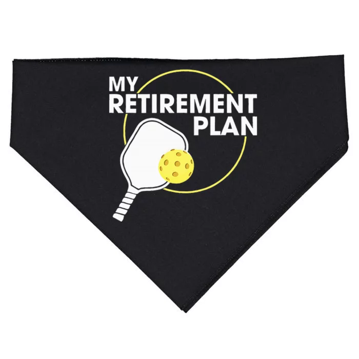 Retired Pickleball My Retirement Plan Pickleball Paddle USA-Made Doggie Bandana