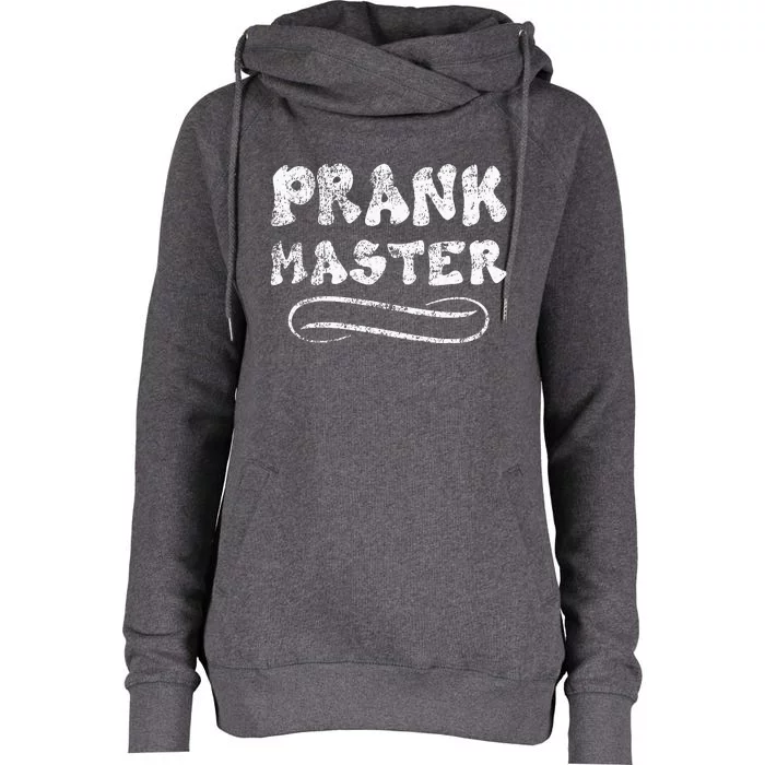 Retro Prank Master April Fool's Day Joke Graphic Art Womens Funnel Neck Pullover Hood