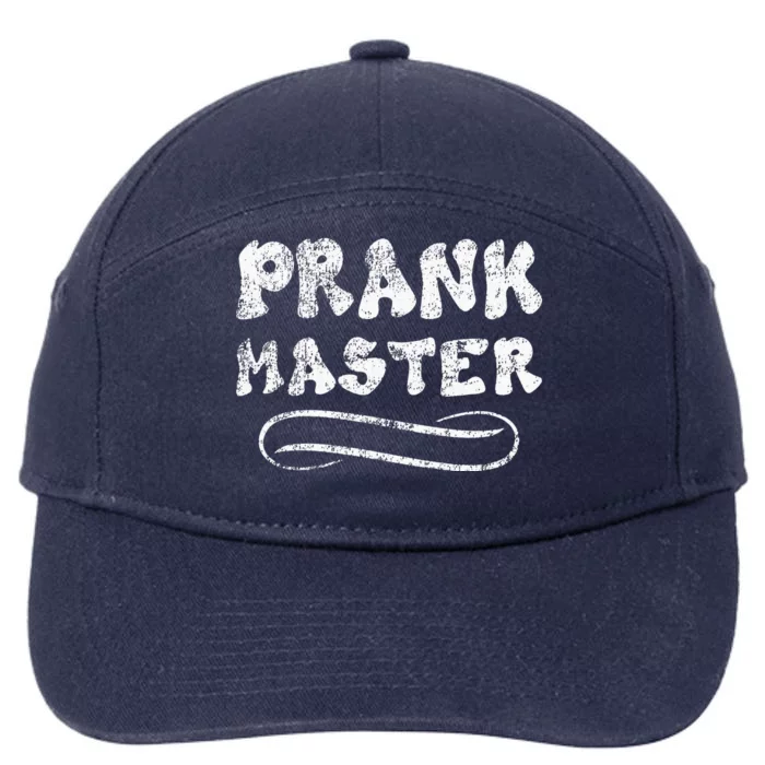 Retro Prank Master April Fool's Day Joke Graphic Art 7-Panel Snapback Hat