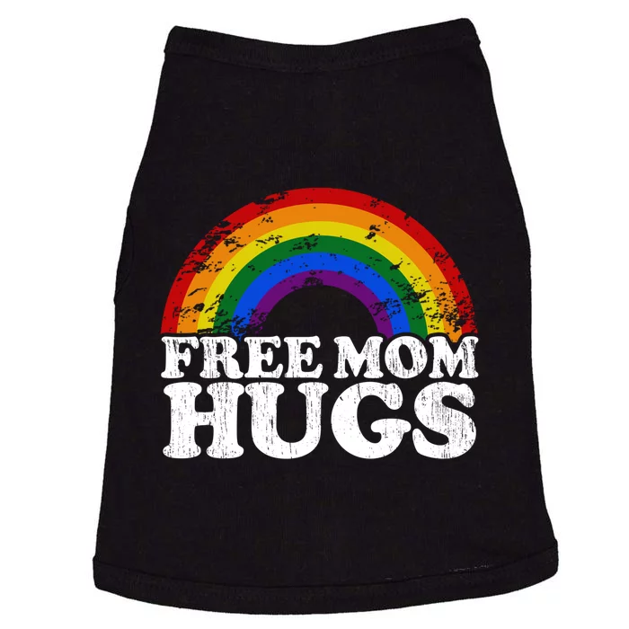 Rainbow Pride Month Lgbt Proud Vintage Free Mom Hugs Doggie Tank