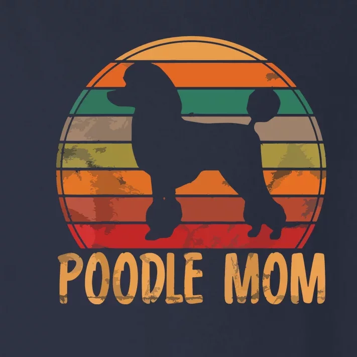 Retro Poodle Mom Gift Dog Mother Pet Poodle Mama Toddler Long Sleeve Shirt