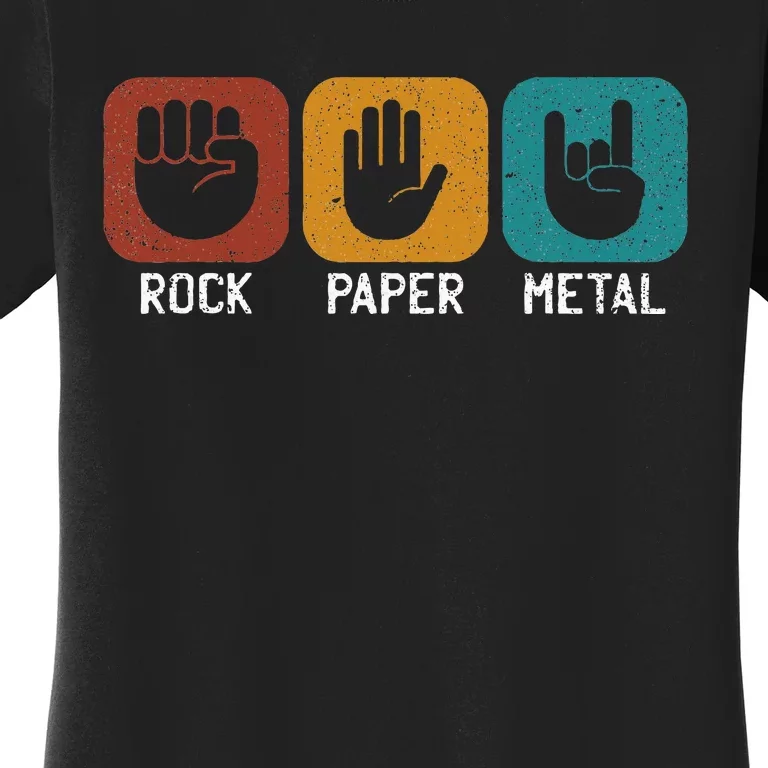 Rock Paper Metal Heavy Metal Music Women's T-Shirt