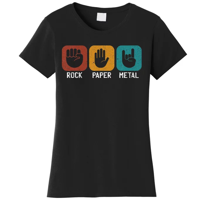 Rock Paper Metal Heavy Metal Music Women's T-Shirt