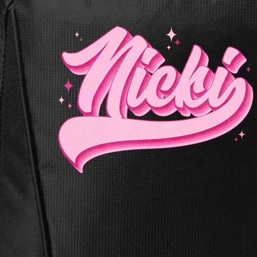 Retro Pink Nicki City Backpack