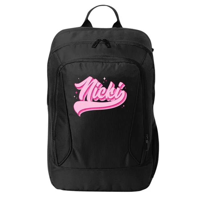 Retro Pink Nicki City Backpack