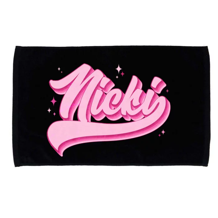 Retro Pink Nicki Microfiber Hand Towel