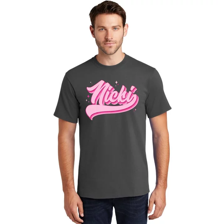 Retro Pink Nicki Tall T-Shirt