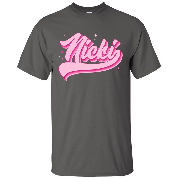 Retro Pink Nicki Tall T-Shirt