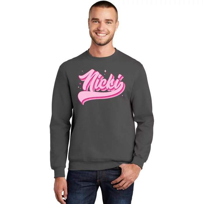 Retro Pink Nicki Tall Sweatshirt