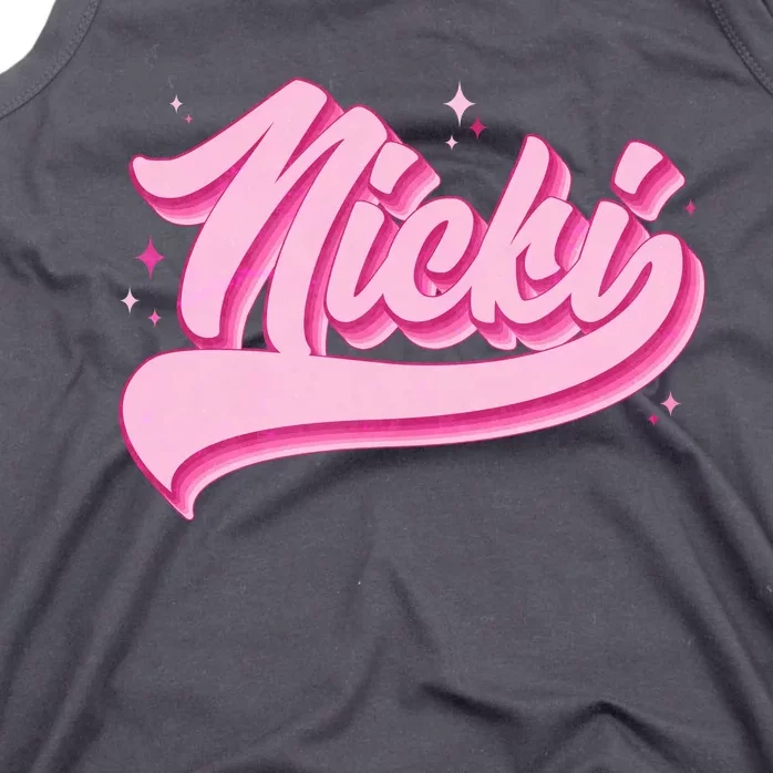 Retro Pink Nicki Tank Top