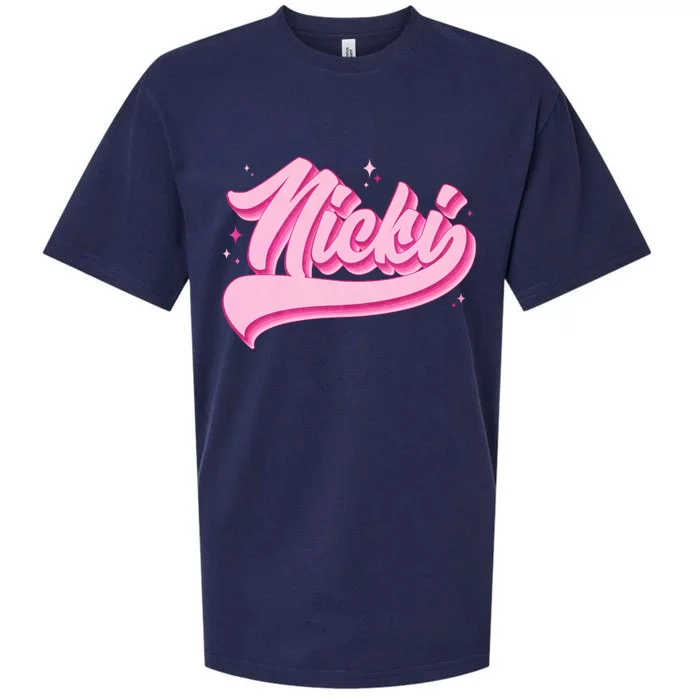 Retro Pink Nicki Sueded Cloud Jersey T-Shirt