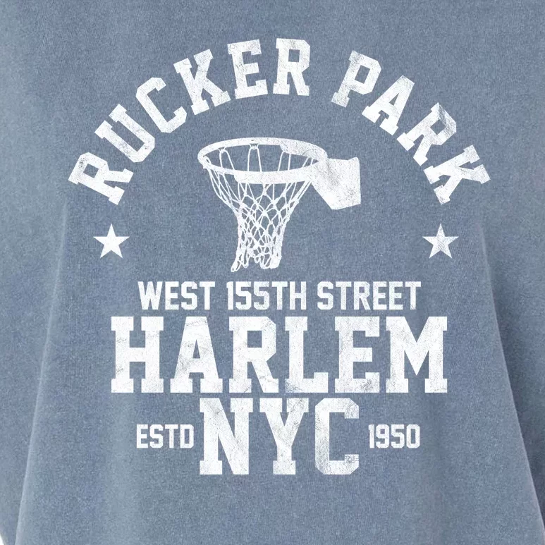 Rucker Park Nyc Streetball Garment-Dyed Women's Muscle Tee