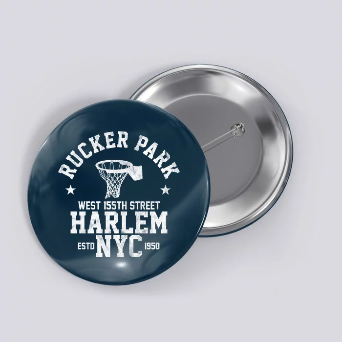 Rucker Park Nyc Streetball Button