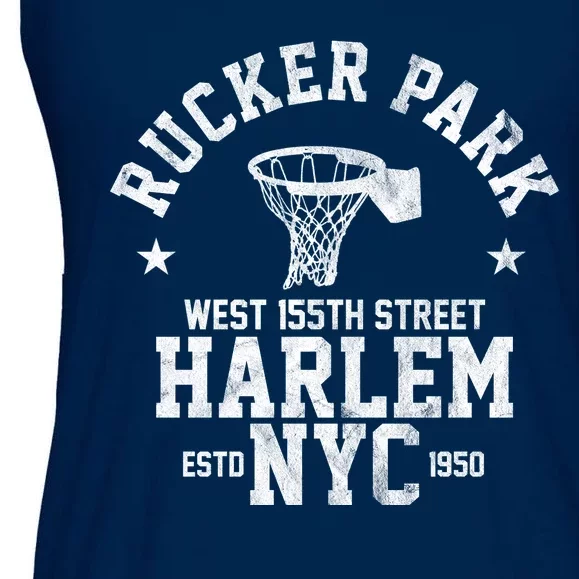 Rucker Park Nyc Streetball Ladies Essential Flowy Tank