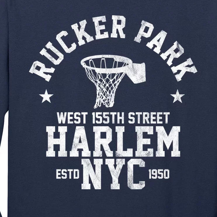 Rucker Park Nyc Streetball Tall Long Sleeve T-Shirt