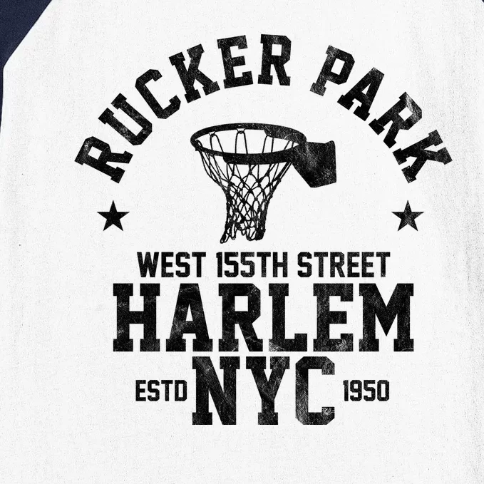 Rucker Park Nyc Streetball Baseball Sleeve Shirt