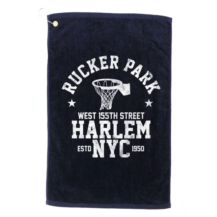 Rucker Park Nyc Streetball Platinum Collection Golf Towel