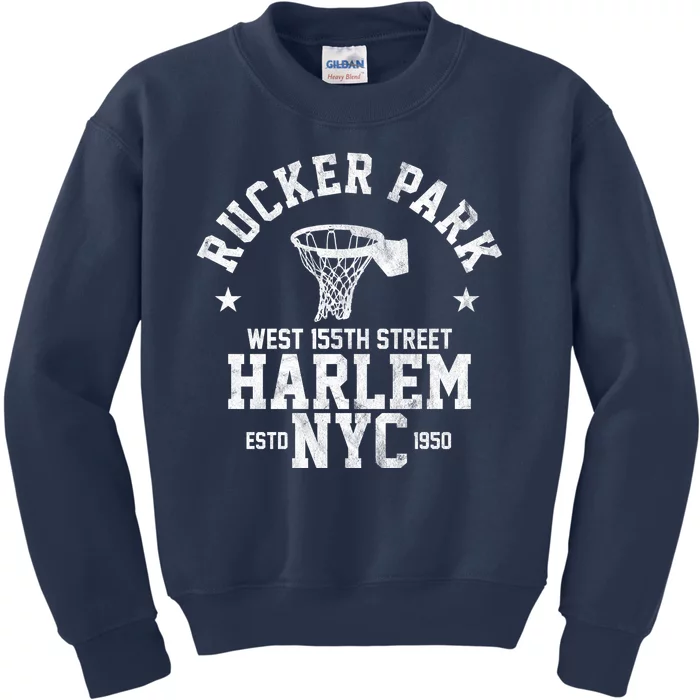 Rucker Park Nyc Streetball Kids Sweatshirt