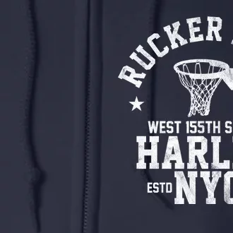 Rucker Park Nyc Streetball Full Zip Hoodie