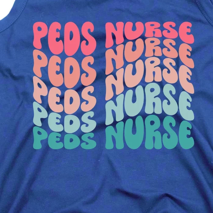 Retro Peds Nurse Pediatric Nurse Peds Rn Pediatrician Cool Gift Tank Top