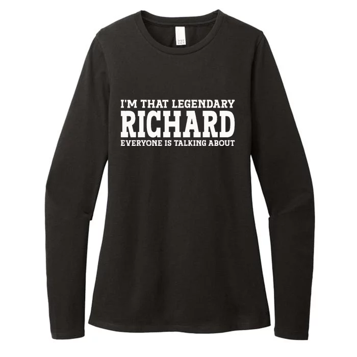 Richard Personal Name Funny Richard Womens CVC Long Sleeve Shirt