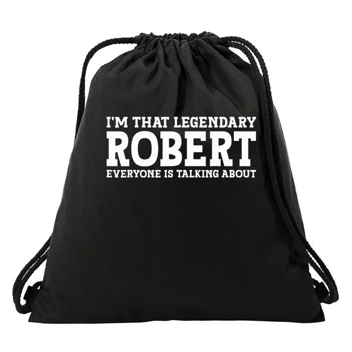 Robert Personal Name Funny Robert Drawstring Bag