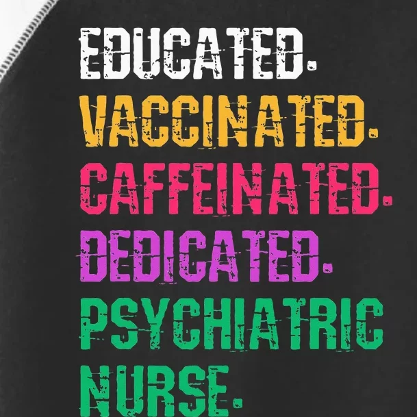 Retro Psych Nurse Psychiatric Nursing Mental Health Nurses Toddler Fine Jersey T-Shirt