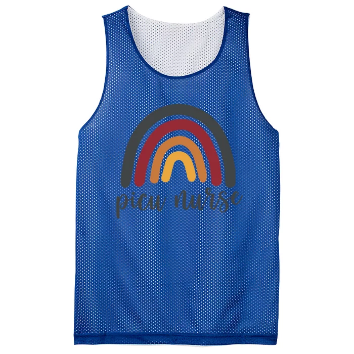 Rainbow Picu Nurse Gift Mesh Reversible Basketball Jersey Tank