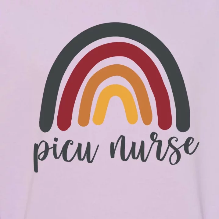 Rainbow Picu Nurse Gift Garment-Dyed Sweatshirt