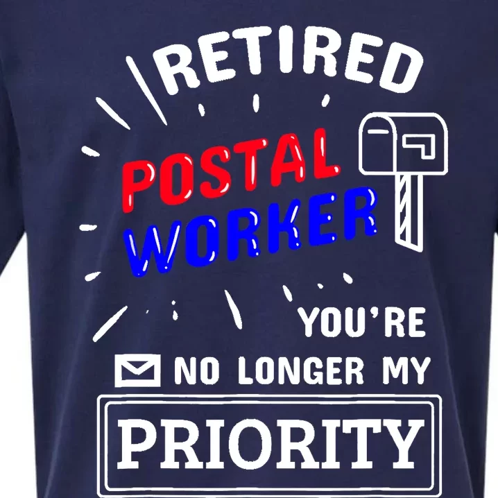 Retired Post Office Postal Worker Retirement Postman Sueded Cloud Jersey T-Shirt