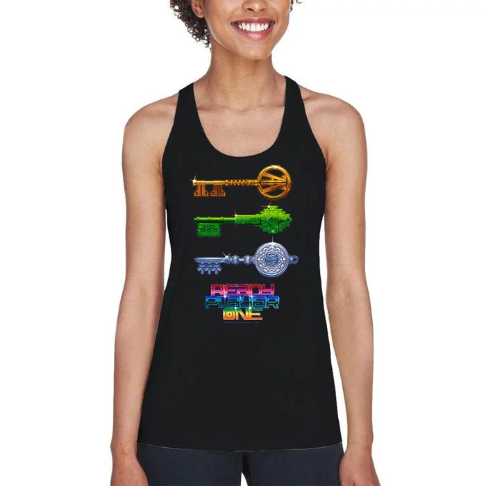 Ready Player One Keys Women's Racerback Tank