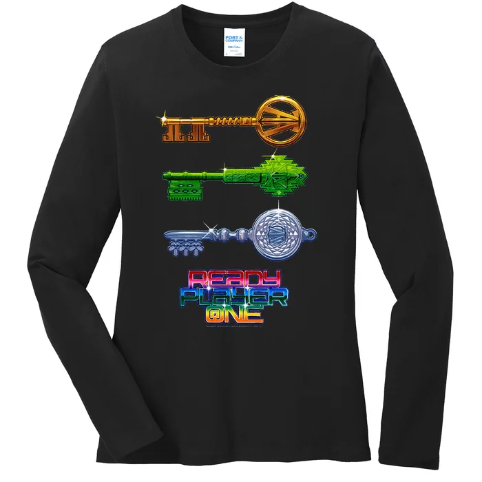 Ready Player One Keys Ladies Long Sleeve Shirt