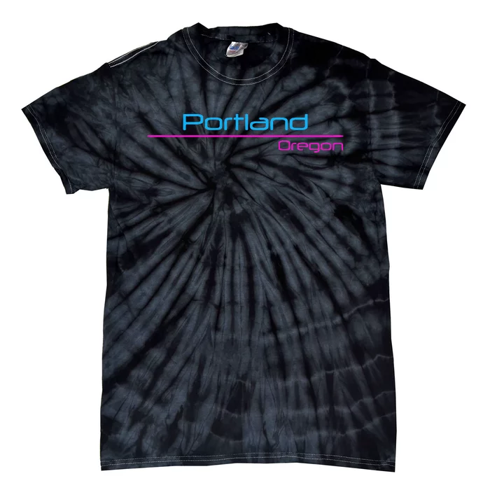 Retro Portland Oregon Tie-Dye T-Shirt