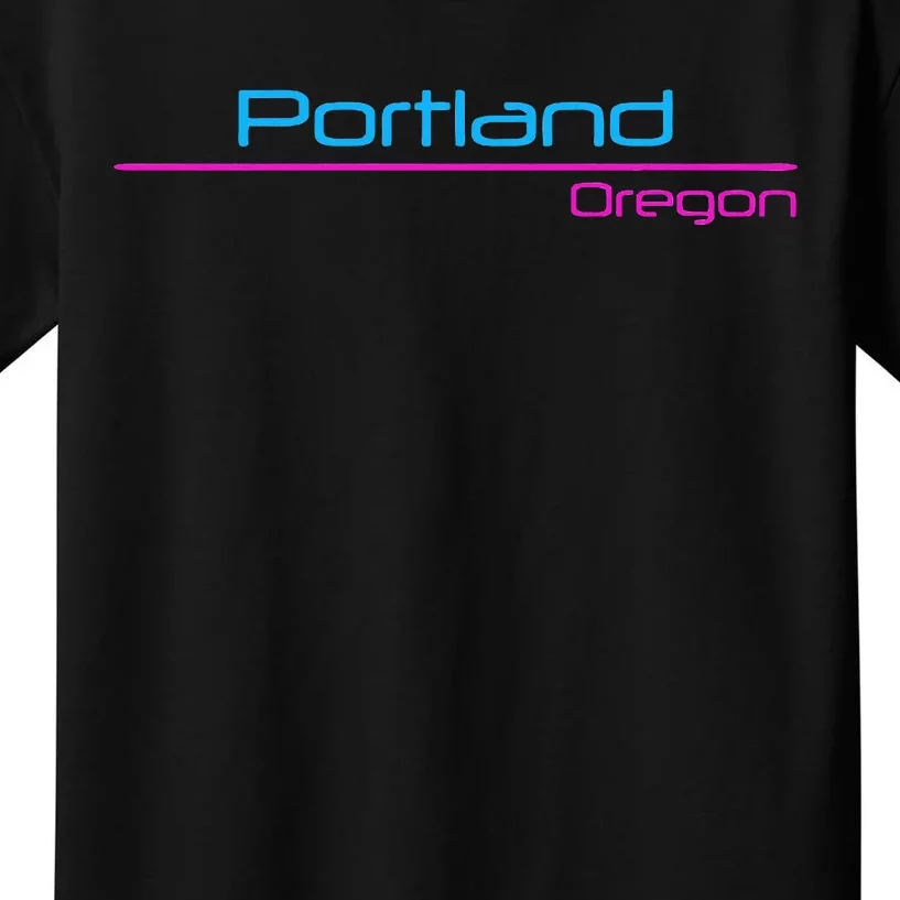 Retro Portland Oregon Kids T-Shirt