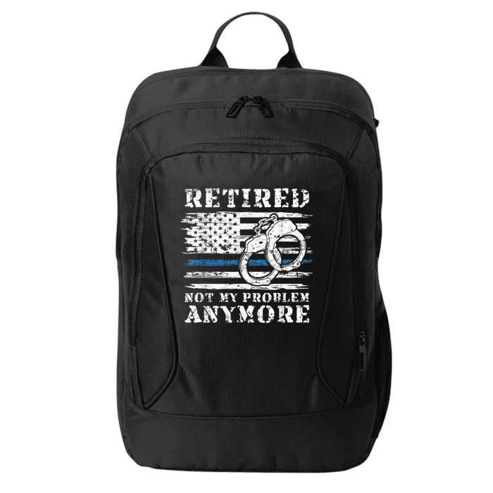 Retired Police Officer Retirement Funny Police City Backpack