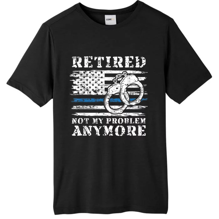 Retired Police Officer Retirement Funny Police ChromaSoft Performance T-Shirt