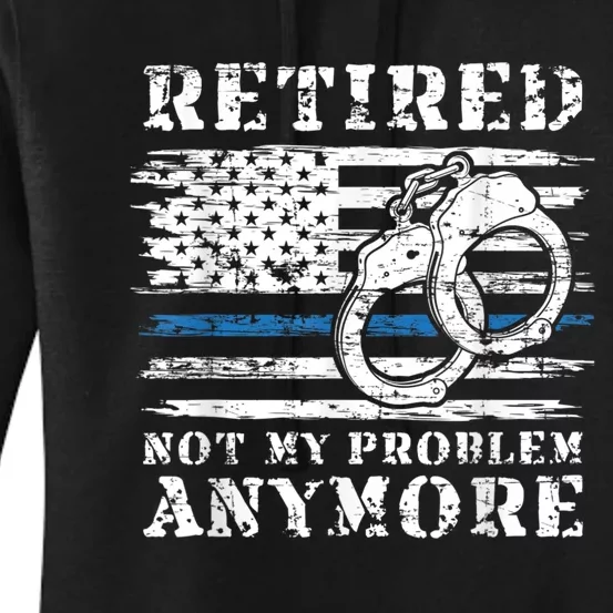 Retired Police Officer Retirement Funny Police Women's Pullover Hoodie