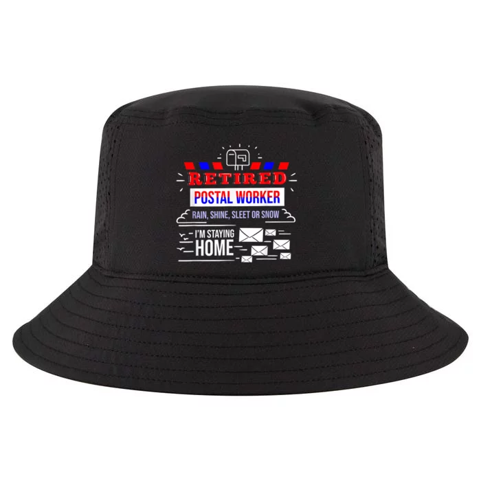 Retired Post Office Postal Worker Retirement Postman Cool Comfort Performance Bucket Hat