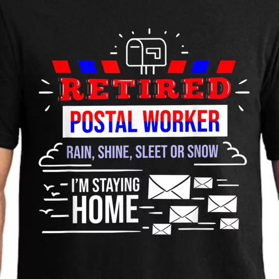 Retired Post Office Postal Worker Retirement Postman Pajama Set