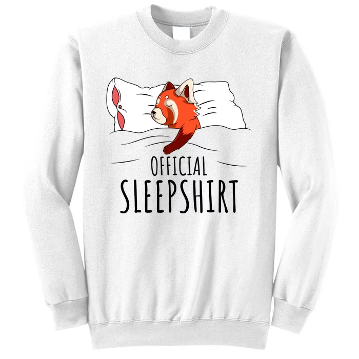 Red Panda Official Sleepshirt Funny Red Panda Gifts Sweatshirt