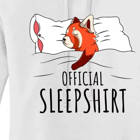 Red Panda Official Sleepshirt Funny Red Panda Gifts Women's Pullover Hoodie