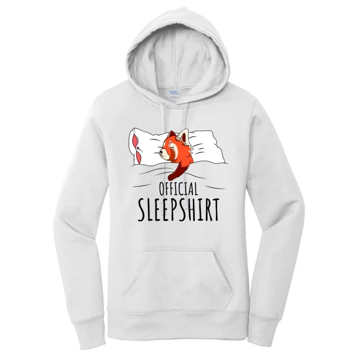 Red Panda Official Sleepshirt Funny Red Panda Gifts Women's Pullover Hoodie