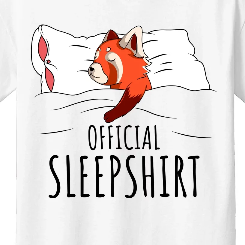 Red Panda Official Sleepshirt Funny Red Panda Gifts Kids T-Shirt